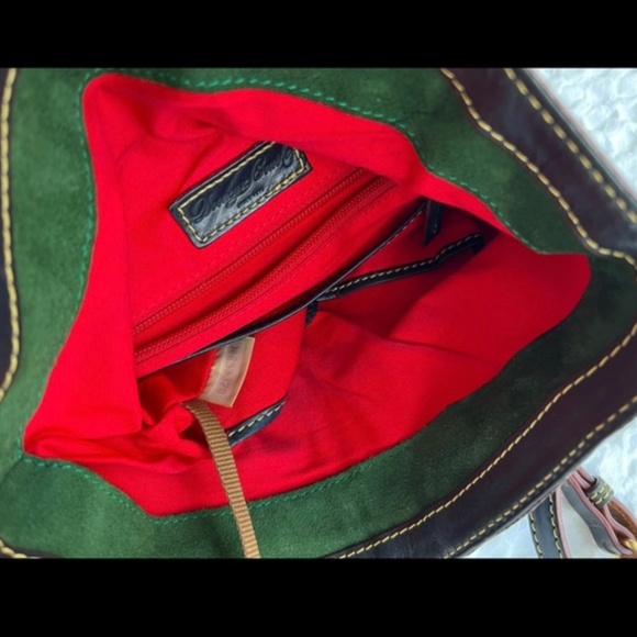 Dooney & Bourke Leather Medium Toggle Crossbody Bag Purse Marine - Picture 5 of 11